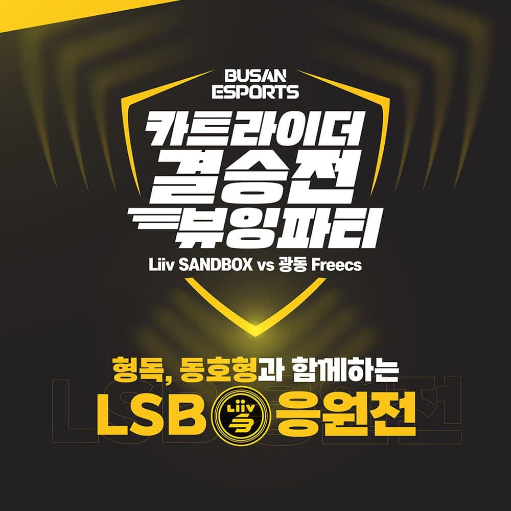 부산이스포츠 : 카트라이더 결승전 뷰잉파티 — 2022